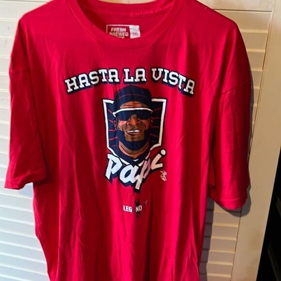 Fresh Brewed Tees MLB Hasta La Vista Papi T-Shirt - Picture 1 of 4